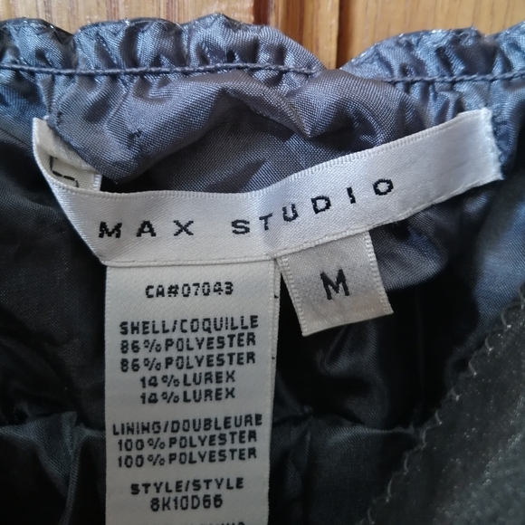 Maxx Studio Medium Gunmetal Silver baby doll dress - Picture 6 of 7